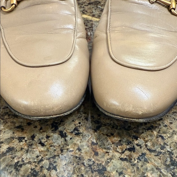 Gucci Tan Leather Mules with Gold horse bit - Picture 3 of 8